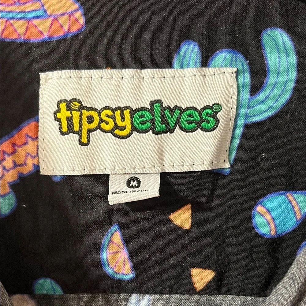 Tipsy Elves Black Cactus and Sombrero Shirt